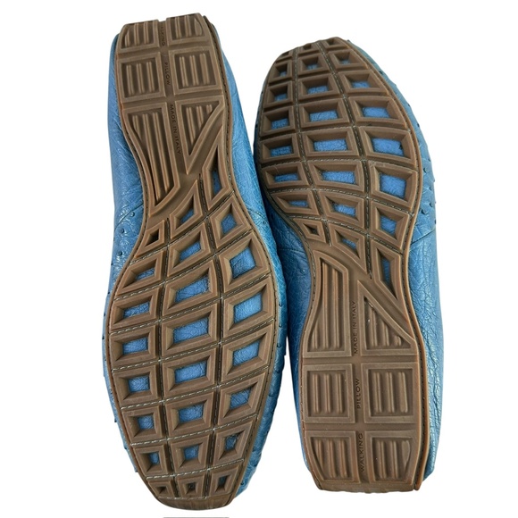 Genuine Aldo Brue Blue Genuine Walking Pillow Ostrich Driving Shoes Size 10 main image 12